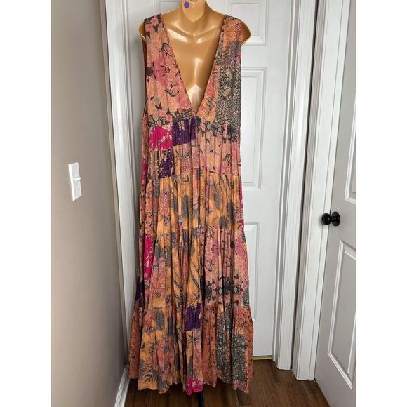 Anthropologie Mes Demoiselles Floral Eyelet Maxi Dress - Picture 7 of 8